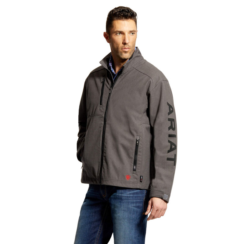 Ariat Jacke Herren - Fr Team Logo Grau ( CRPBG-0368 )